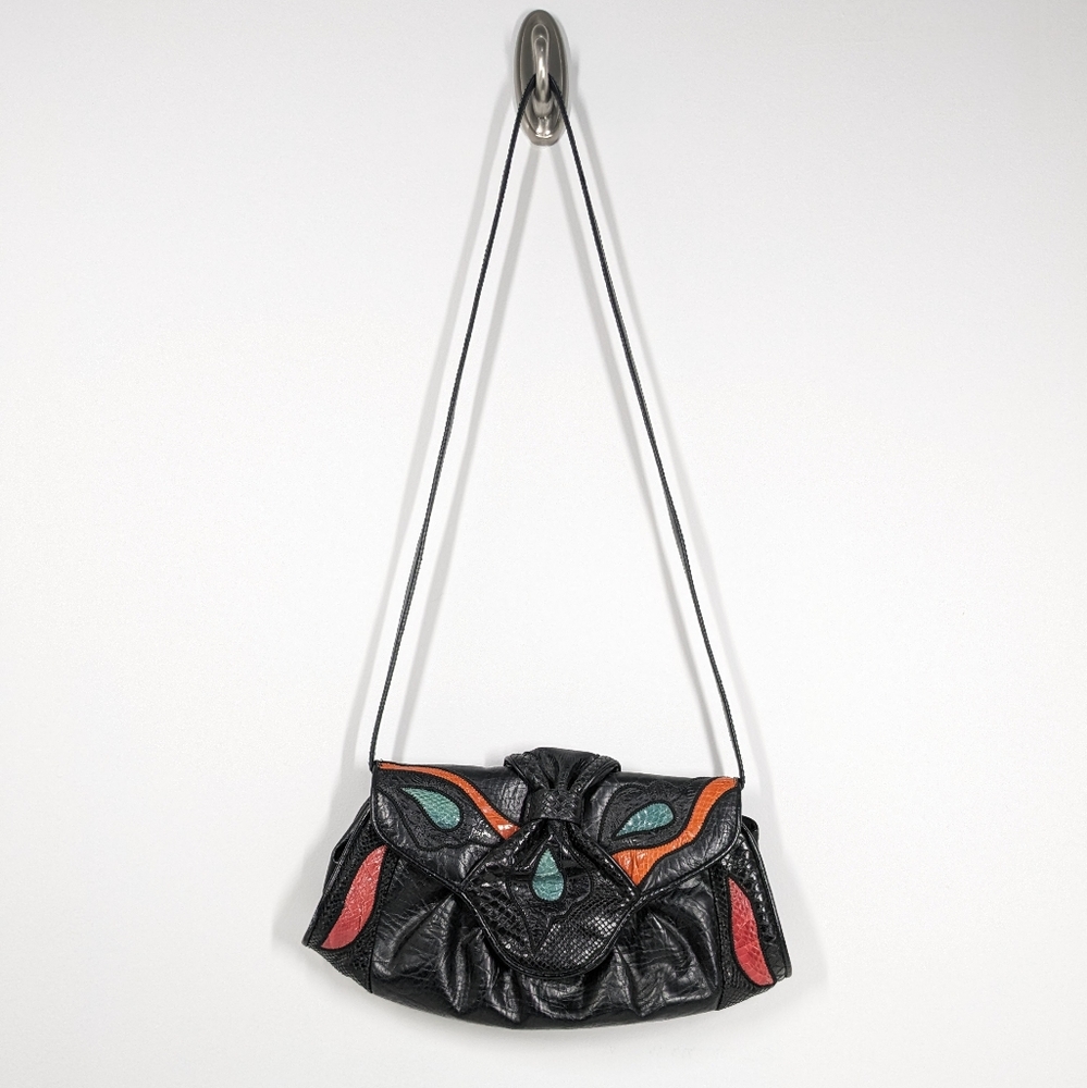 Vintage Faux Leather Crossbody Convertible Purse